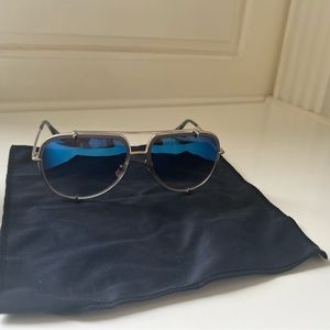 Dita Talón Blue lens sunglasses